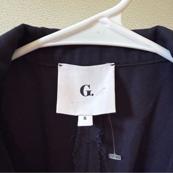 G. LABEL BY GOOP Birdie Sleeveless Parachute Jumpsuit Navy Sz 6 - Picture 5 of 6